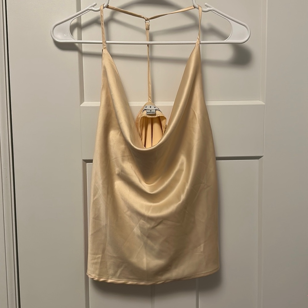 Ivory Cowl-neck Cami